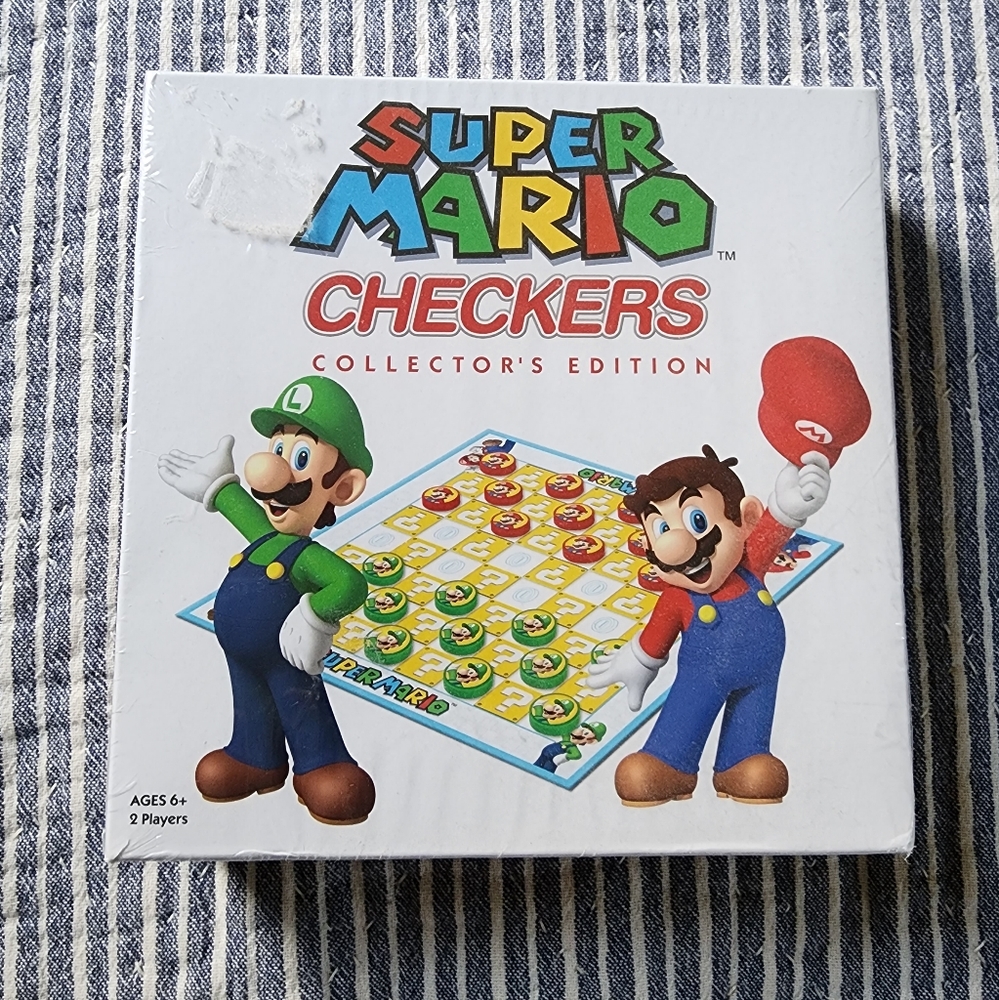 SUPER MARIO CHECKERS COLLECTORS EDITION SEALED
